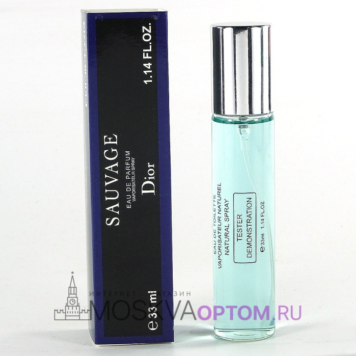 Мини тестер Christian Dior Sauvage Edt, 33 ml