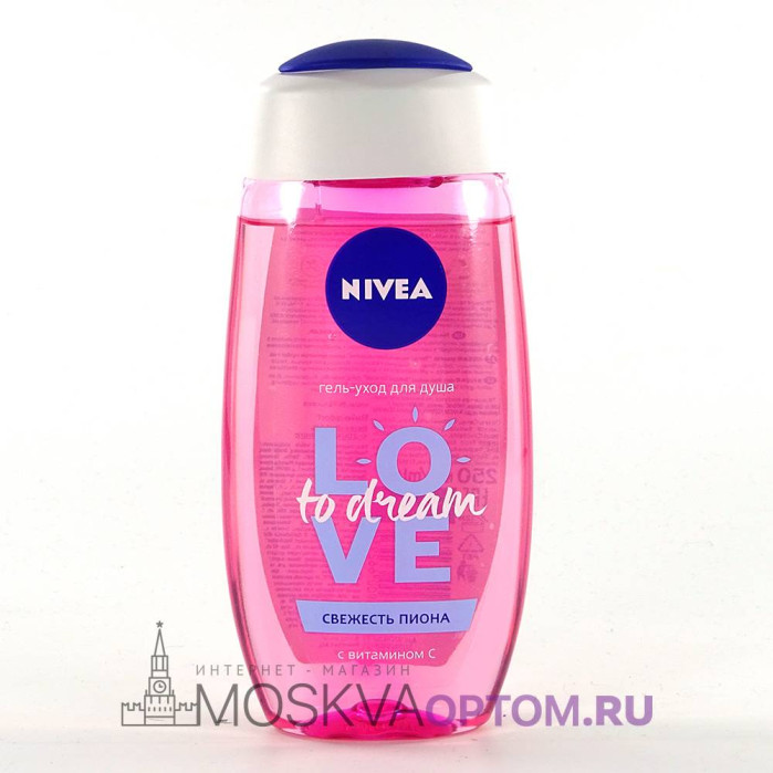 Гель для душа Nivea Love Dream Свежесть пиона (с витамином С), 250 мл