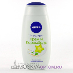 Гель для душа Nivea Крем и Карамболь (с маслом монои), 250 мл