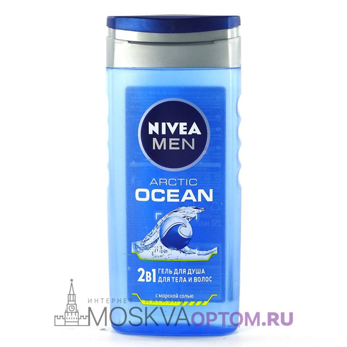 Гель для душа 2в1 Nivea Men Arctic Ocean (с морской солью), 250 мл