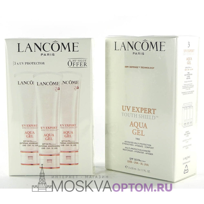 Средство солнцезащитное Lancome Uv Expert Youth Sheld Aqua Gel Spf 50, 3х50 ml