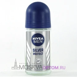 Шариковый дезодорант Nivea Men Silver Protect 48h, 50 ml