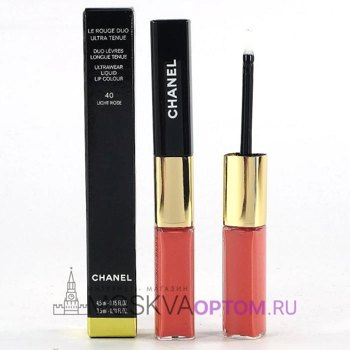 Помада + блеск для губ Chanel Le Rouge Duo Ultra Tenue (тон 40 Light Rose)