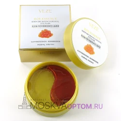 Патчи гидрогелевые для глаз с красной икрой Veze Roe Essence