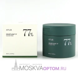 Отшелушивающие пэды с хауттюйнией и PHA-кислотой Anua Heartleaf 77% Clear Pad, 160 ml