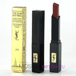 Губная помада матовая c бархатным покрытием Yves Saint Laurent Rouge Pur Couture The Slim Velvet Radical (тон 315)