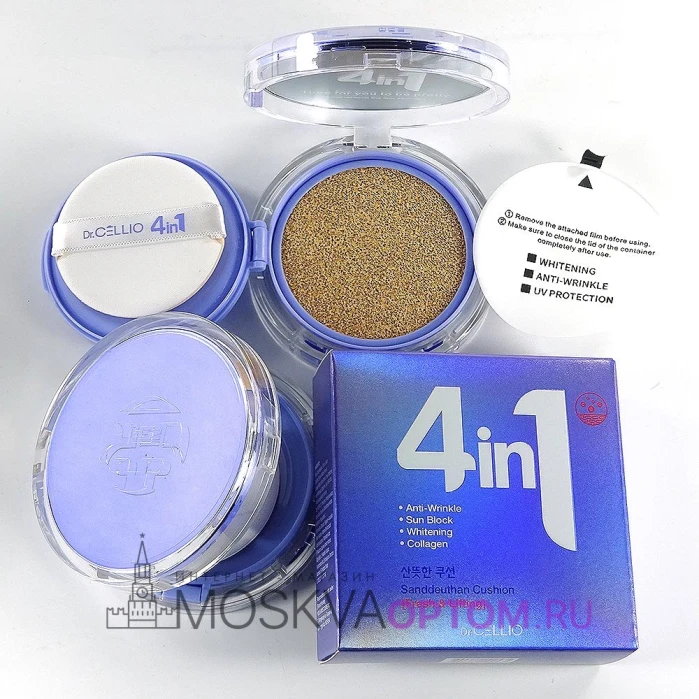 Тональный крем-кушон для лица Dr.Cellio G50 4 in 1 Sanddeuthan Cushion (тон 13)