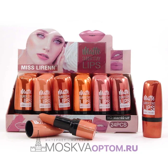 Матовые помады для губ Miss Lirenn Matte Super Stay Lips (12 шт)