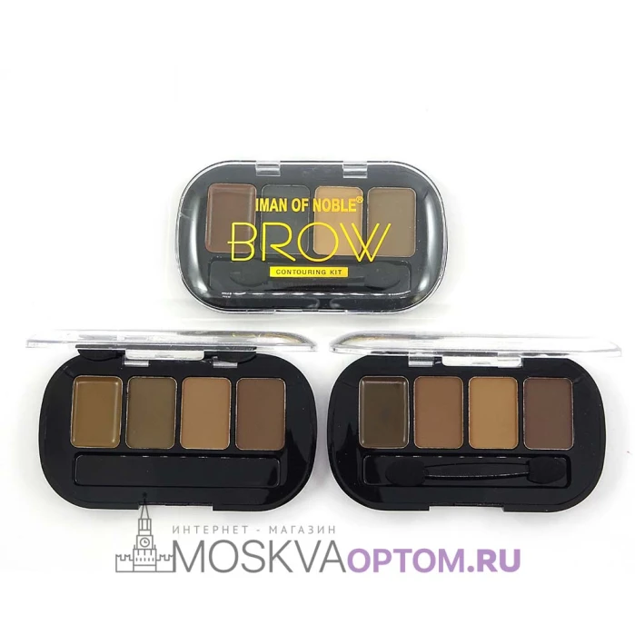 Тени для век и бровей Iman Of Noble Brow 4 цвета (3 шт)