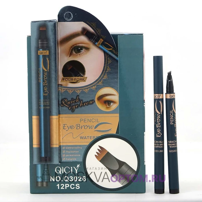 Подводка для бровей и век QICIY Four Fork Eye Brow Pencil